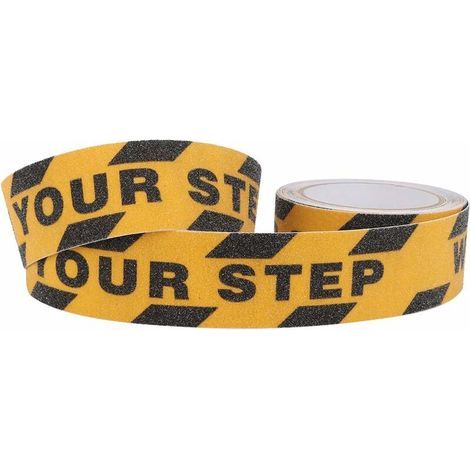 Watch Your Step Signes de sol, bande antidérapante robuste et antidérapante, bande antidérapante pour marchepieds antidérapants, 48MM x 5M pi antidérapant", sécurité (1/5)