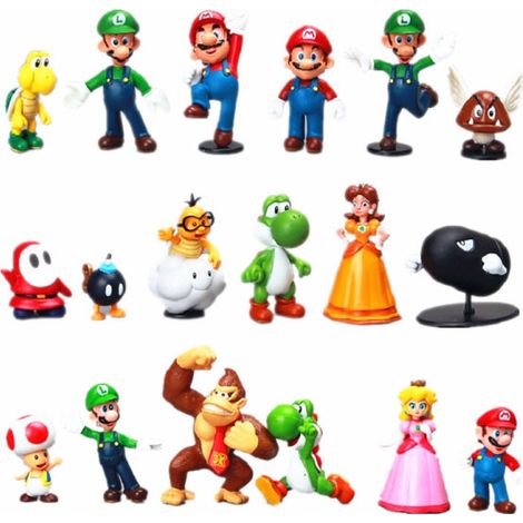 Figurines Super Mario – Lot de 18 pièces style NY – Collection décorative (1/3)