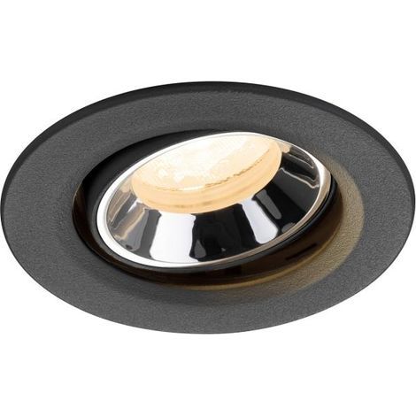Spot encastré Numinos Move XS noir/chrome 2700K - 40 deg - 1009330