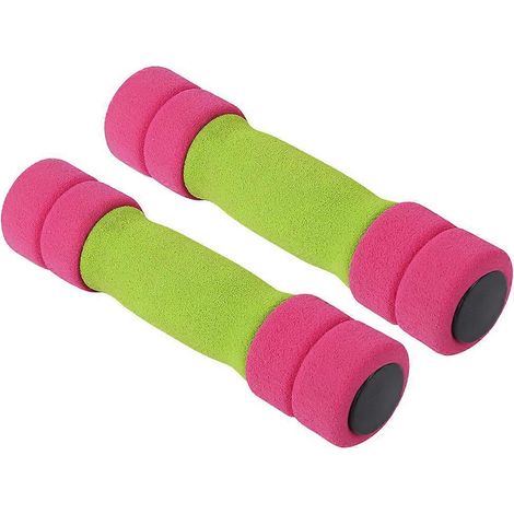 Set mit 2 Damen-Hanteln (je 2,7 kg), Gusseisen mit Schaumstoffbeschichtung, für Krafttraining zu Hause, Fitness und Fitnessstudio, leichtes Sportgerät (1/5)