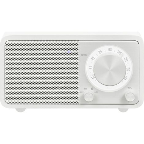 Sangean WR-7 Genuine Mini Radio de table FM Bluetooth rechargeable blanc C692161 (1/5)
