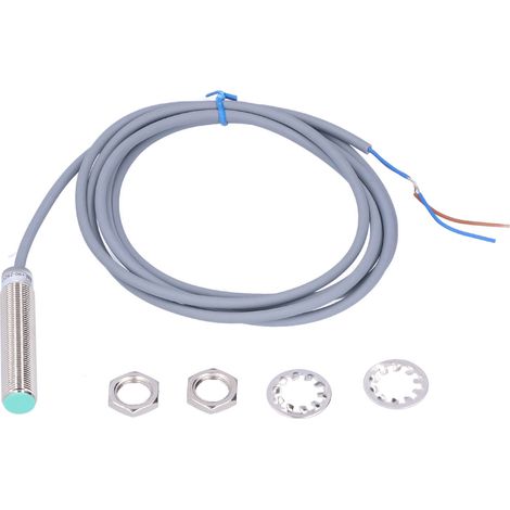 Module de détection de proximité capacitif étanche haute précision avec joint et écrou pour métal et papier AC90‑250VBEM12-02-AK (1/5)
