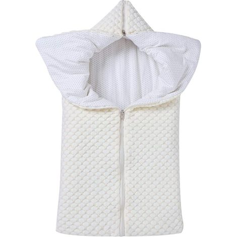 Couverture d'emmaillotage pour nouveau-né, gigoteuse d'hiver chaude et multifonctionnelle, couverture pour poussette (1/3)
