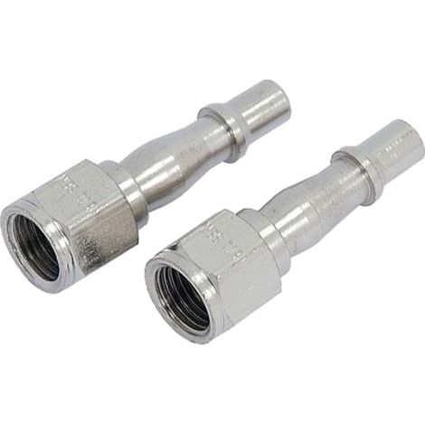 Neilsen Air Line Fittings Hose Compressor Tool Connector 1/4" BSP Male 2pc