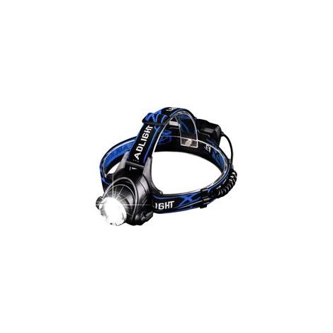 Lampe Frontale LED Puissante Rechargeable Torche Frontale Lampe Phare Orientable 3 Modes LED Frontale avec Câble USB et 2 Piles 18650 pour Peche Vélo Randonnée Course Camping
