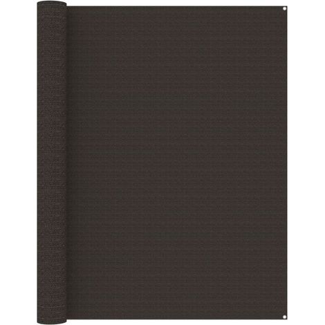 Tapis de tente Terrasse Salon Cuisine - Tapis de jardin 250x350 cm Marron BV132347 - BonneVie (1/5)