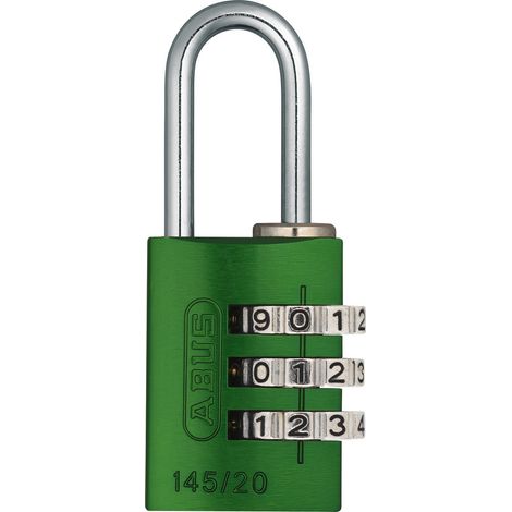 Abus - Zahlenschloss 145/20 grün Lock-Tag - 46608