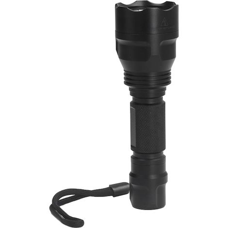 Lampe infrarouge 850nm Jormftte, corps en aluminium, portée 5-10 mètres, longueur 14,8 cm.