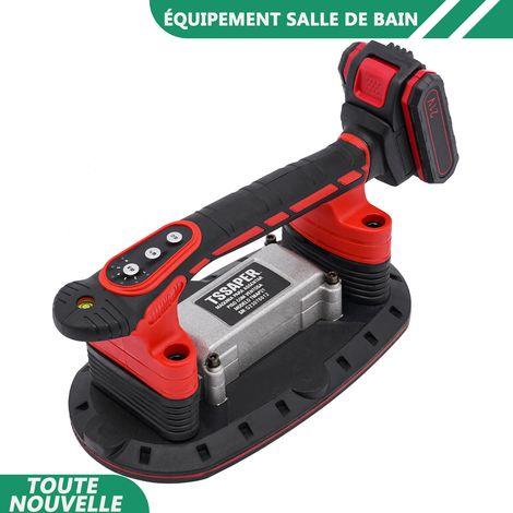 WAOBDLA Outil de vibration de carrelage 21V 3000-13000rpm avec batteries au lithium 2x pour déplacer l'installation de carrelages de mur/sol (1/5)