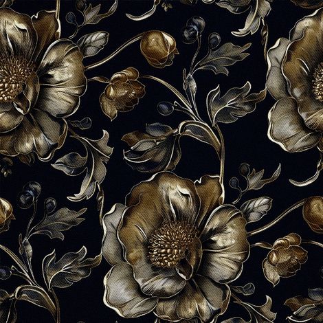 Tela decorativa para exteriores Oxford - Motivo floral I DX5246 (1/5)