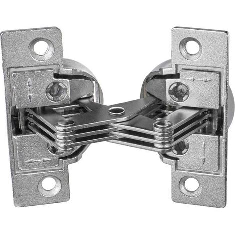 Charnière de Meubles à Vis - GS 45  Charnière pour 45° Onglet  Angle D'Ouverture 135°  Acier Nickelé -1 Pièce - Charnière de (1/5)