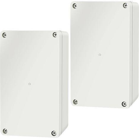 Lot de 2 boîtes de jonction étanches IP65 - En plastique ABS - Pour le bricolage, le câblage électrique - Plates - Montage en saillie - 15,8 x 9 x 6 cm (1/5)