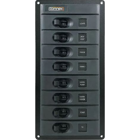 Elektroverteiler Plastimo connex 12 8 Stromkreise LED