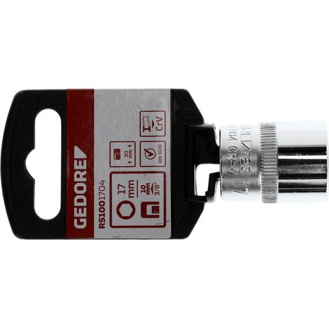 R51001704 Vaso para llave de vaso 3/8" hexagonal 17 mm longitud 30 mm (1/4)