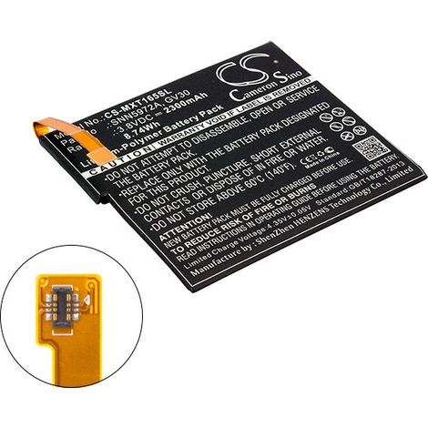 NX - Batterie téléphone, smartphone, GSM pour Motorola 3.8V 2300mAh - XT1650-03GV30SNN (1/2)