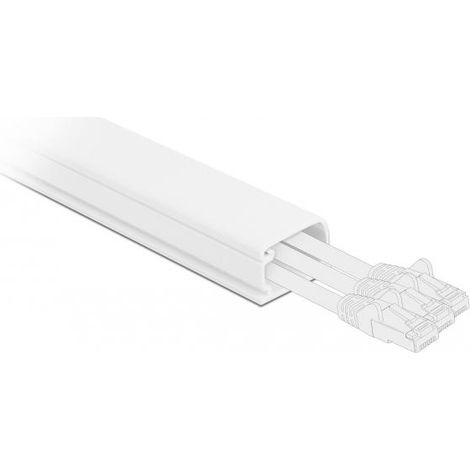 Delock 20722 Kabelkanal selbstklebend weiß 1000mm
