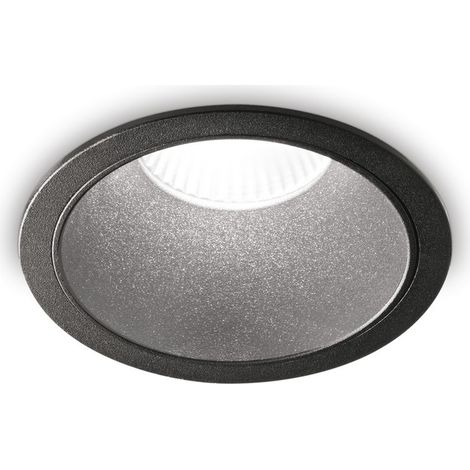 Ideal Lux GAME Spot LED encastrable 12 cm Noir 2700K