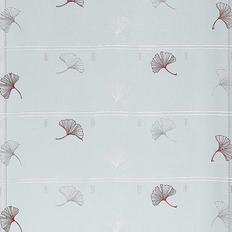 Brise bise en voile fantaisie brodé Terracotta 60x45 cm