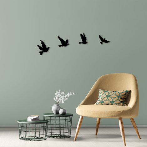 Asir Group Llc – Accessoire mural décoratif en métal noir – Épaisseur 1 mm – Dimensions 18 x 20 cm – Installation facile pour salon et bureau (1/5)