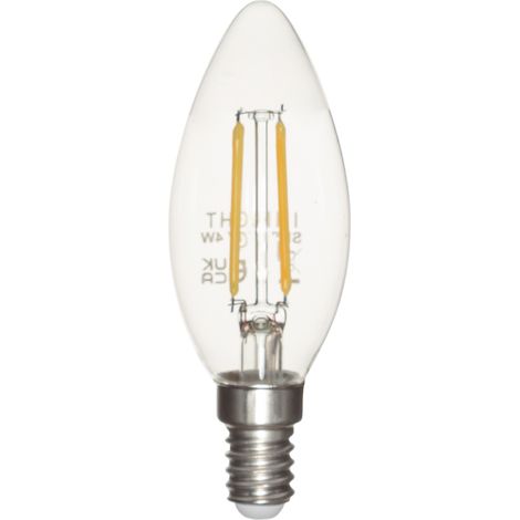 Litecraft Light Bulb E14 Small Edison Screw 4 Watt LED Candle - Warm White