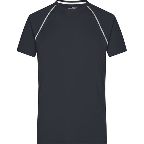 James & Nicholson Funktions-Shirt Herren JN496 Gr. M black/white