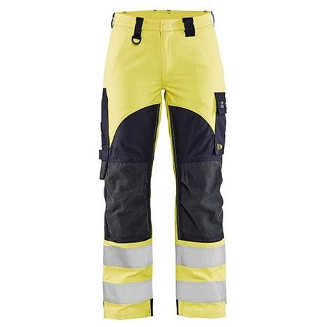 Pantalon de travail multinormes inhérent femme 7189 - Jaune fluo/Marine 2XL - FR(52) - SE(C50) - Standards (1/2)