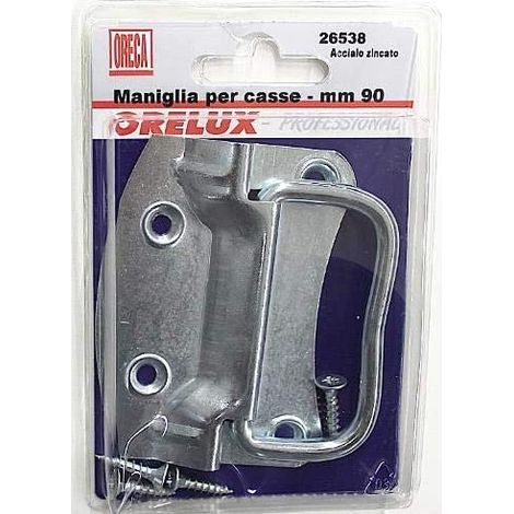 ORECA - 1 MANIGLIA PER CASSE MM.90 IN ACCIAIO ZINCATO