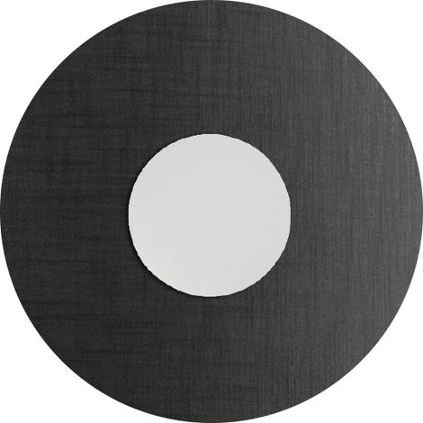 Solaris Applique da Parete Bianca con Paralume Antracite 12W 3000K CRI90 IP20 - Rossini Group, Illuminazione LED di Design per Interni (1/5)