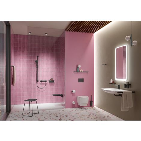 HEWI 800.03.30060 CV Panier de douche, chromé mat (1/4)