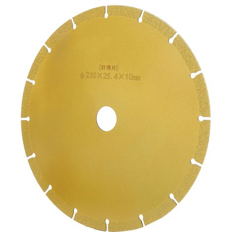 Disque de brasage segmenté circulaire à lame de scie diamantée pour la découpe du marbre 230 x 25,4 x 10 mm