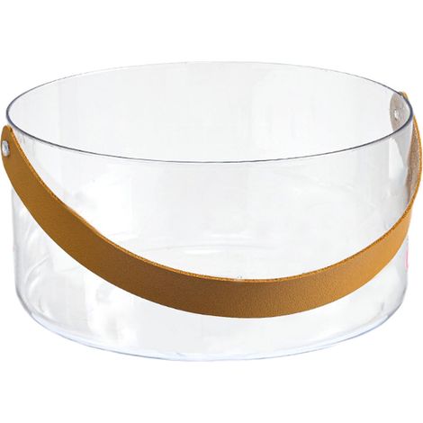 Seau À Glace Mini - Plastique Transparent - 21 x 21 x 10,5 cm - Pour Bière Et Vin - Idéal Pique-Niques Et Fêtes - 1 Pièce (1/5)