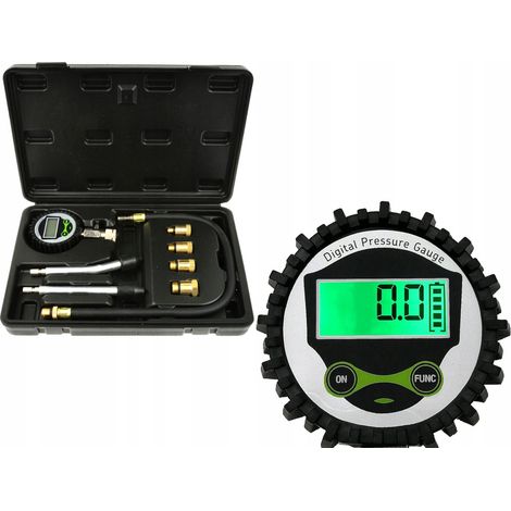 Probador de presión de compresión para motores de gasolina N° 6 LCD (10) (1/4)