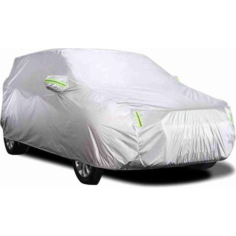 Housse de voiture, protection solaire, isolation thermique, protection UV, protection contre la poussière, résistance aux rayures, universelle XL (1/4)