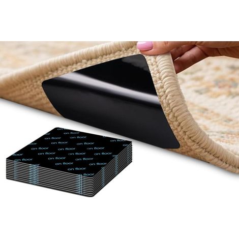 Lot de 24 bandes antidérapantes pour tapis, non marquantes, pour parquets et carrelages (1/5)