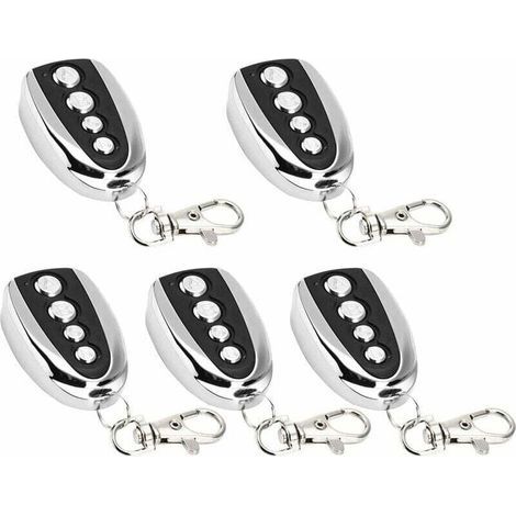 5er-Pack Fernbedienung für elektrischen Garagentoröffner, 433 MHz zum Klonen von Toren, Garage, universelles elektrisches Klonen (5 Stück) (1/4)