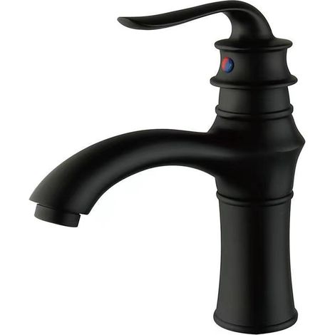 Factory direct sales of European antique style washbasin faucets, hot and cold retro style countertop basins, washbasins, handwashing basins, splash-proof gold-black teapot-style low-profile models.