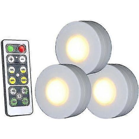 Lampe LED encastrée sous meuble avec télécommande, lumière chaude 4000K (1/5)