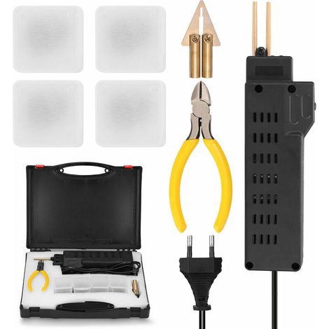 Auto-Stoßstangen-Reparaturmaschine, Kunststoff-Schweißgerät, Schweiß-Reparaturausrüstung, 230 V, 50 W, mit Klemme, europäischer Standard, 220 V, mit englischem Handbuch