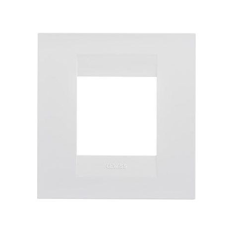 PLAQUE GEO INT. 2P BLANC CRÈME GEWISS GW16422TB