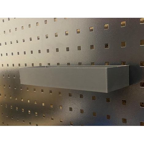 Boîte de rangement, 150 et 250 mm, paroi perforée, Panneau perforé carré, 38 mm/10 mm, Accessoires muraux perforés (250 mm) (1/5)