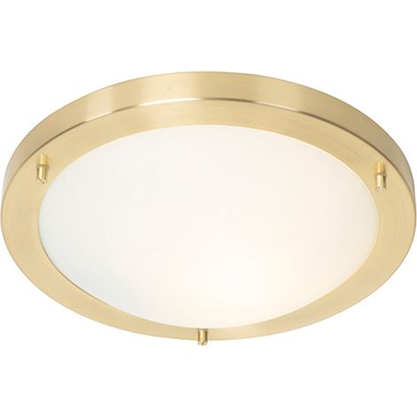Modern Ceiling Light Gold 31 cm IP44 - Yuma (1/5)