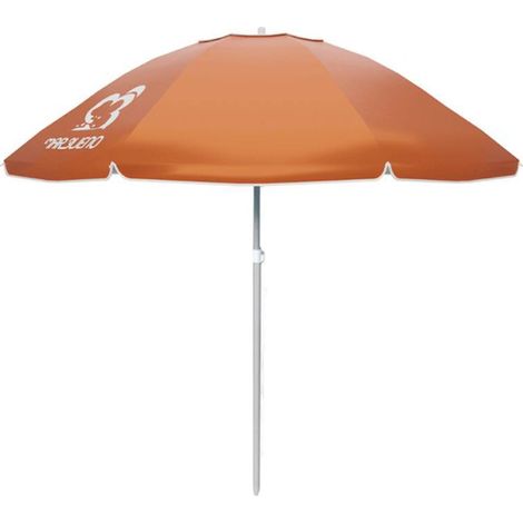 Marbueno Sombrilla Nylon Aluminio Color Naranja 180 cm Jardin