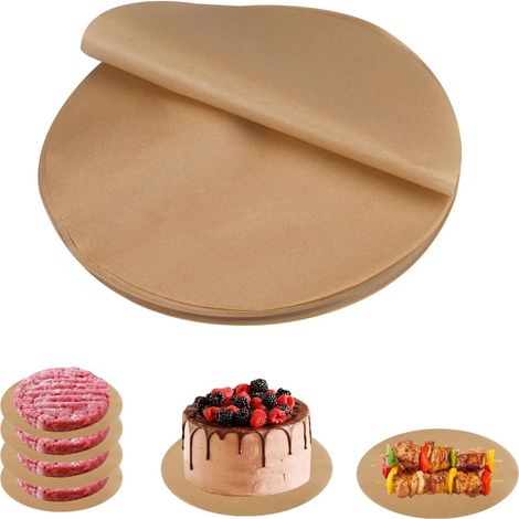 100 Sheets of Round Heat Resistant Baking Paper (1/5)