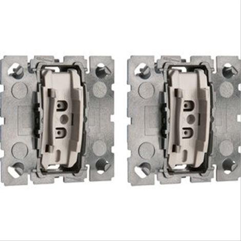 Double poussoir inverseur NO + NF - 6A Céliane Legrand 067031 x2