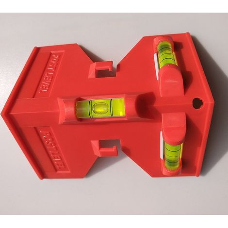 Niveau à bulle pour poteau 12x8x6cm Niveau à Bulle, Convient pour la Mesure du Site et de la Maison (1/5)