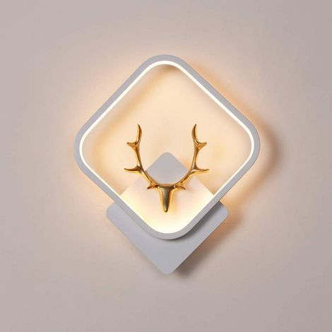 Quadratische weiße Wandleuchte LED Wandleuchte Moderne Inneneinbauleuchte Für Wohnzimmer, Büro, Schlafzimmer, Balkon, Warmweiß