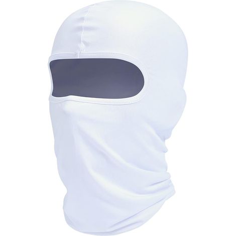 Cagoule, masque de ski, protection UV, écharpe de moto, tour de cou d'été, blanc, pour hommes et femmes (1/4)