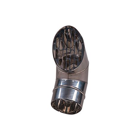 Pluggit Bogen DN150, Fortluft Edelstahl - LTBO150EG