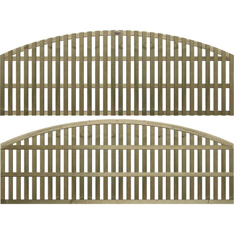 Premier 6ft x 1.5ft Florence Vertical Slatted Arch Trellis Panel