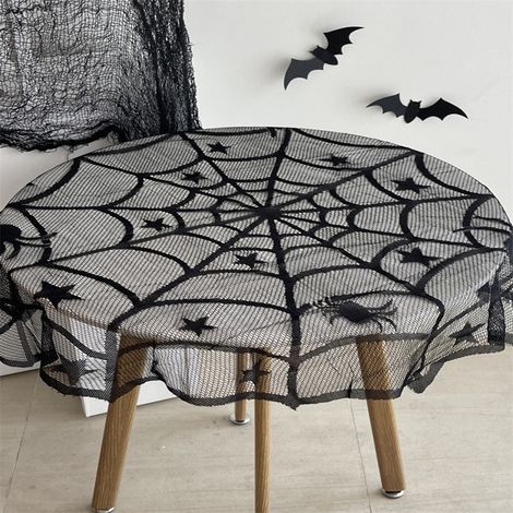 Halloween-Tischdecke, Spinnennetz-Horror, Schaufenster, Bar-Thema, Szenenlayout, Netz, Fledermaus, Gaze (1/3)